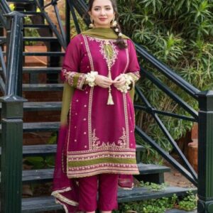 3 Piece Lawn Suit-Embroidered (Unstitched)