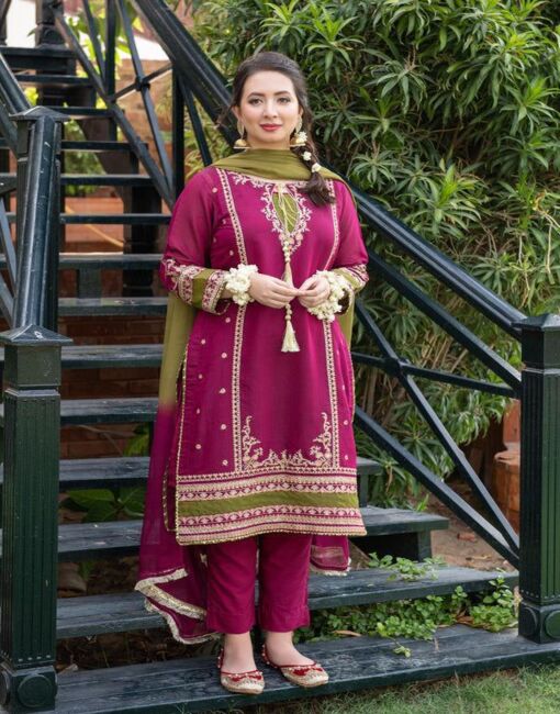 3 Piece Lawn Suit-Embroidered (Unstitched)