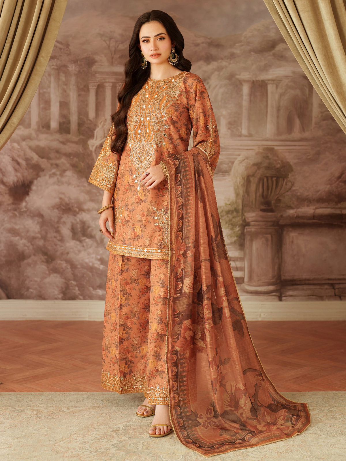 3 Piece Lawn Suit-Embroidered (Unstitched)