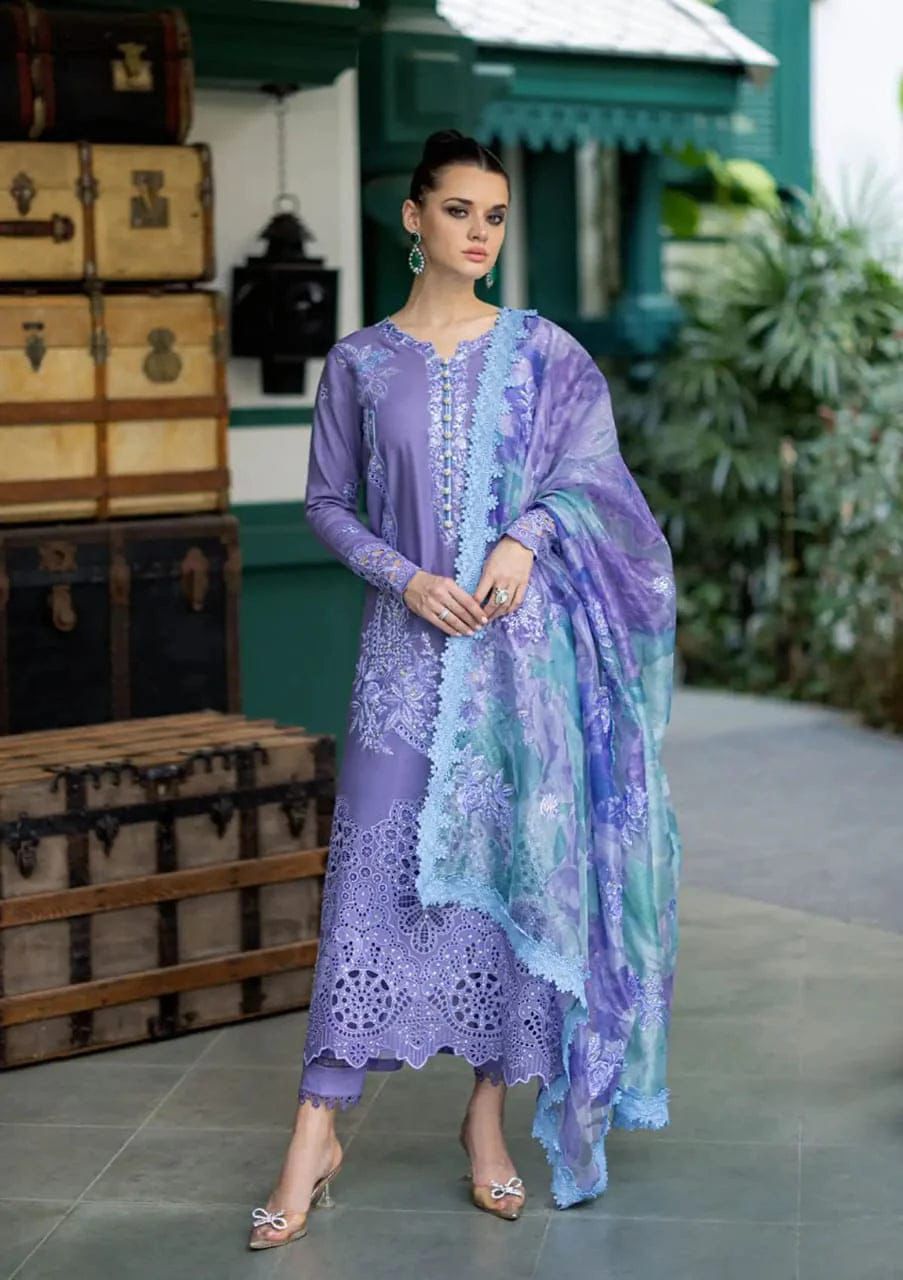3 Piece Lawn Suit-Embroidered (Unstitched)
