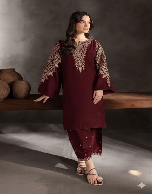 2 Piece Lawn Suit-Embroidered (Unstitched)