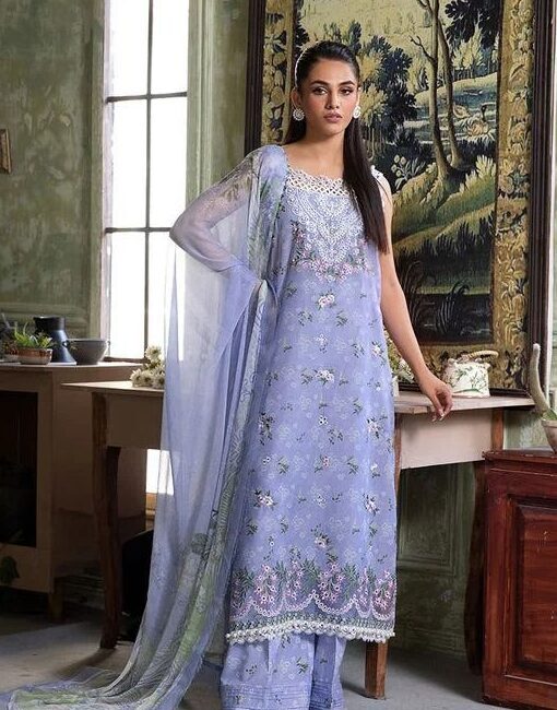 3 Piece Lawn Suit-Embroidered (Unstitched)