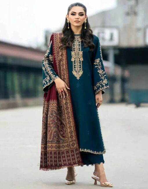 3 Piece Lawn Suit-Embroidered (Unstitched)