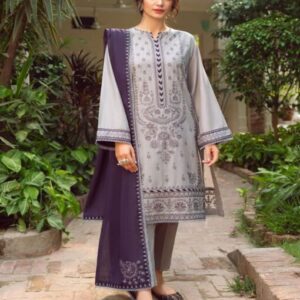 3 Piece Lawn Suit-Embroidered (Unstitched)