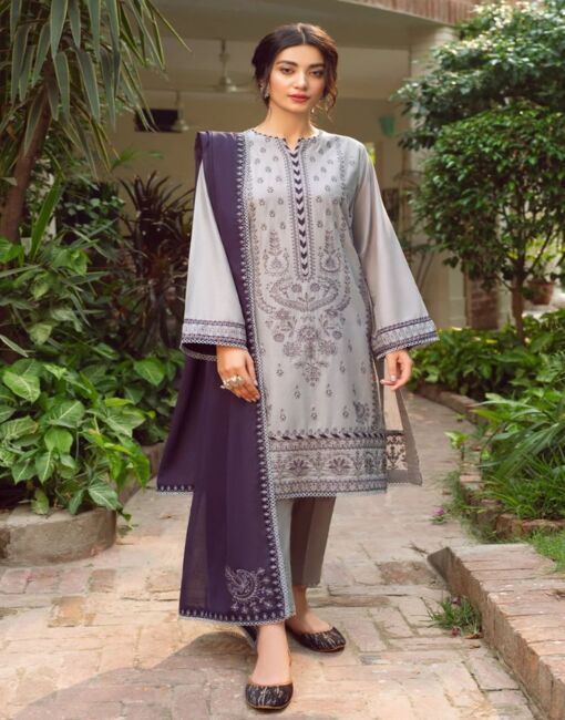3 Piece Lawn Suit-Embroidered (Unstitched)